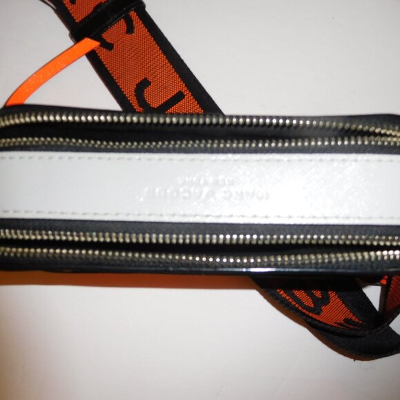 Marc Jacobs Saffiano Green/Orange Leather Crossbody Bag - Picture 6 of 7